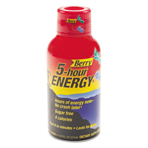 5-hour ENERGY Energy Drink, Berry, 1.93oz Bottle, 12/Pack View Product Image