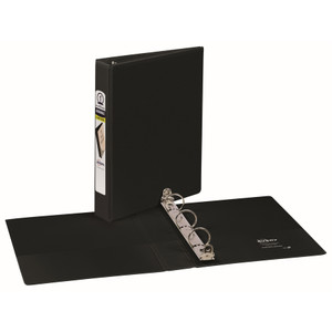 Avery Mini Size Durable View Binder with Round Rings, 3 Rings, 1" Capacity, 8.5 x 5.5, Black View Product Image