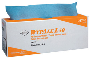 Kimberly-Clark Professional WypAll L40 Wipers, Pop-Up Box, Blue View Product Image