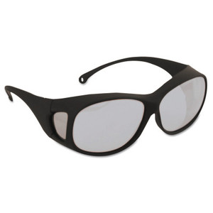 Kimberly-Clark Professional V50 OTG* Safety Eyewear, Clear Lens, Anti-Fog, Anti-Scratch, Black Frame, Nylon View Product Image