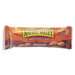 Nature Valley Granola Bars, Sweet and Salty Nut Almond Cereal, 1.2 oz Bar, 16/Box View Product Image