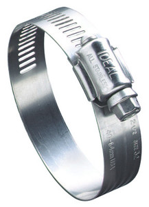 Ideal 68 Series Worm Drive Clamp, 7/8" Hose ID, 11/16"-1 1/2" Dia, Stnls Steel 201/301 View Product Image