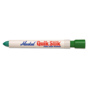 Markal Quik Stik Markers, 11/16 in diameter, 6 in, Green View Product Image