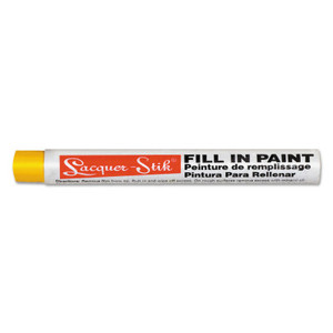 Markal Lacquer-Stik Fill-In Paint Markers, Yellow, 3/8 in, Round View Product Image