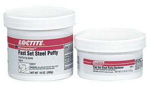 Loctite Fixmaster Fast Set Steel Putty, 1 lb, Kit, Grey View Product Image