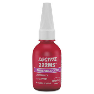 Loctite 222MS Threadlockers, Low Strength/Small Screw, 10 mL, Purple View Product Image