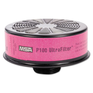 MSA Ultra Filter Respirator Cartridge, P100 Ultra, Dust, Fumes, Mist 454-10010421 View Product Image