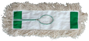 Magnolia Brush Industrial Dust Mop Heads, White Absorbent Cotton Yarn, 36 x 5 View Product Image