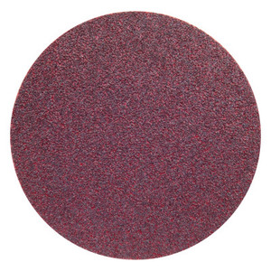Carborundum Premier Red Zirconia Resin Paper Discs, Aluminum Oxide, 6 in, 40 Grit, Grip On View Product Image