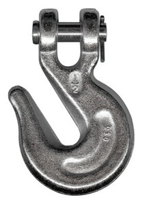 CM Columbus McKinnon Big Orange Grade 43 Clevis Grab Hooks, 3/8 in, 5,400 lb, Clear View Product Image