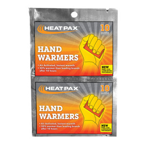 OccuNomix HEAT PAX Hand and Foot Warmer, 6.1 in L x 4.84 in W, Iron, Water,Vermiculite, Cellulose, Activated Carbon, Salt, Orange View Product Image