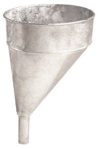 Plews Funnels, 5 qt, Offset, Galvanized Steel, 10 in dia. View Product Image