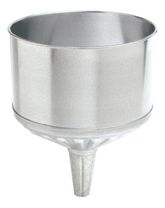 Plews Funnels, 8 qt, Galvanized Steel, 9 1/2 in dia. View Product Image