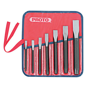 Stanley Products Cold Chisel Sets, 7 Piece, Straight, English, Kit Pouch View Product Image