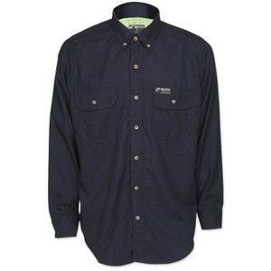 MCR Safety Summit Breeze Flame-Resistant Long-Sleeved Shirt, FR Inherent Blend, Gray, Small View Product Image