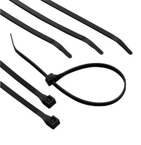 Gardner Bender Standard Cable Ties with DoubleLock, 75 lb Tensile Strength, 8 in, Ultraviolet Black, 1,000/Bag View Product Image