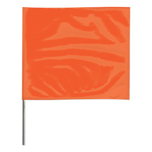 Presco Stake Flags, 2 in x 3 in, 21 in Height, PVC; Steel Wire, Orange Glo View Product Image
