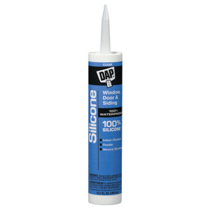 DAP All-Purpose 100% Silicone Rubber Sealants, 10.1 oz Canister, Clear View Product Image