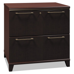 Bush Enterprise Collection Two-Drawer Lateral File, 30w x 23.13d x 29.75h, Mocha Cherry View Product Image