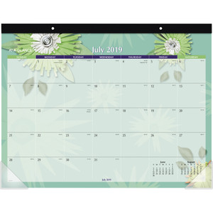 At-A-Glance Paper Flowers Academic Calendar Desk Pad View Product Image