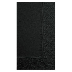 Hoffmaster Dinner Napkins, 2-Ply, 15 x 17, Black, 1000/Carton View Product Image