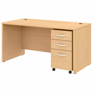 Bush Business Furniture Studio C 60W x 30D Office Desk with Mobile File Cabinet View Product Image