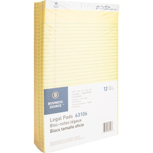 Business Source Micro - Perforated Legal Ruled Pads - Legal View Product Image