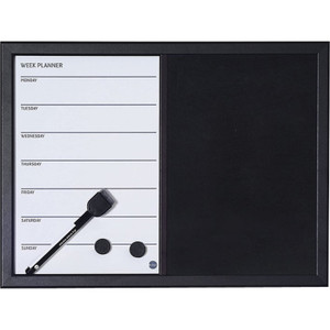 MasterVision 2-in-1 Magnetic Weekly Planner Board View Product Image
