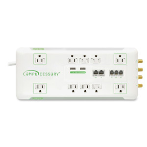 Compucessory Slim 10-Outlet Surge Protector View Product Image