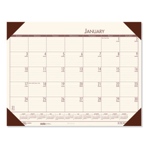 House of Doolittle Recycled EcoTones Moonlight Cream Monthly Desk Pad Calendar, 22 x 17, 2022 View Product Image