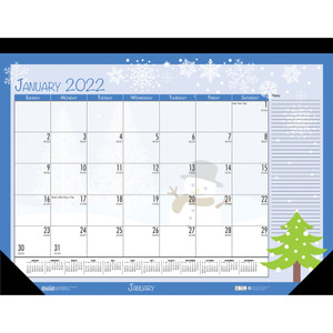 House of Doolittle Earthscapes Seasonal Desk Pad Calendar, 18.5 x 13, 2022 View Product Image