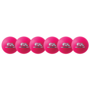 Champion Sports 6 Inch Rhino Skin Low Bounce Dodgeball Set Neon Pink View Product Image