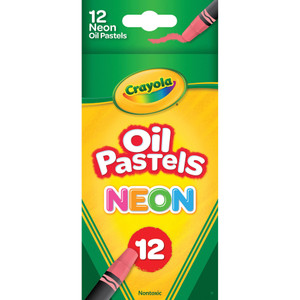 Crayola Neon Oil Pastels, Assorted, 12/Pack View Product Image