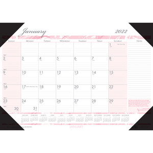 House of Doolittle Recycled Breast Cancer Awareness Monthly Desk Pad Calendar, 22 x 17, 2022 View Product Image