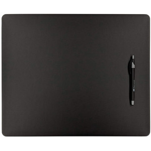 Dacasso Black Leatherette 17" x 14" Conference Pad for Glass Tabletop View Product Image