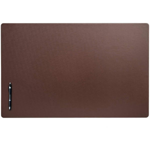 Dacasso Chocolate Brown Leatherette 34" x 20" Desk Mat without Rails View Product Image