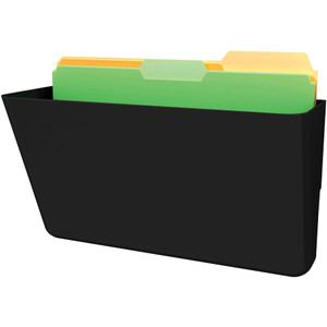 Deflecto Sustainable DocuPocket Letter Black-1 Pocket 50% Recycled Content View Product Image