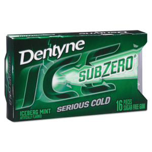Dentyne Ice Sugarless Gum, Iceberg Mint, 16 Pieces/Pack, 9 Packs/Box View Product Image