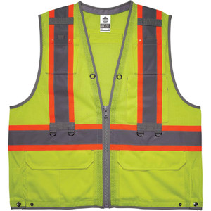 GloWear 8231TV Hi-Vis Tool Tethering Safety Vest - Type R Class 2 View Product Image