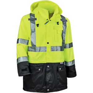 GloWear 8365BK Type R Class 3 Front Rain Jacket View Product Image