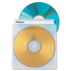 Fellowes Double-Sided CD/DVD Sleeves, 50/Pk View Product Image