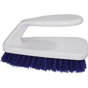 Genuine Joe GJO99658, Iron Handle Scrub Brush, 1 Each, Blue,White View Product Image