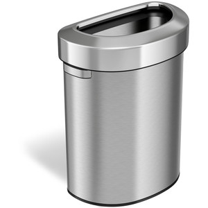 HLS Commercial Semi-Round Open Top Trash Can View Product Image