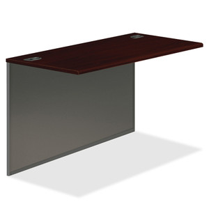 HON 38000 Series Bridge, 48w x 24d x 29.5h, Mahogany/Charcoal View Product Image