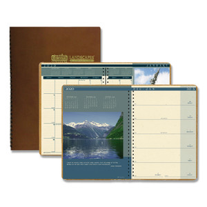 House of Doolittle Recycled Landscapes Weekly/Monthly Planner, 11 x 8.5, Brown, 2021 View Product Image