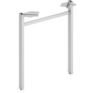 HON Mod U-Leg, 23.75" x 2" x 27.86", Silver View Product Image