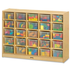 Jonti-Craft Rainbow Accents 25 Cubbie-trays Mobile Storage Unit View Product Image