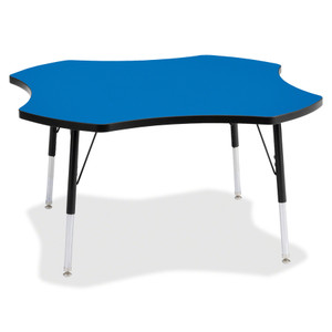 Jonti-Craft Berries Adult Black Edge Four-leaf Table View Product Image