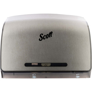Scott Pro Coreless Jumbo Roll Tissue Dispenser, 14 1/10 x 5 4/5  x 10 2/5, Metallic View Product Image