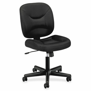 HON VL210 Low-Back Task Chair, Supports up to 250 lbs., Black Seat/Black Back, Black Base View Product Image